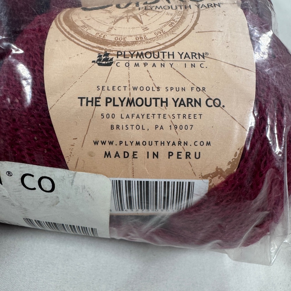 Plymouth Yarn Solstice Burgundy Baby Alpaca Merino Wool Yak Blend 10 Skeins - Picture 3 of 3